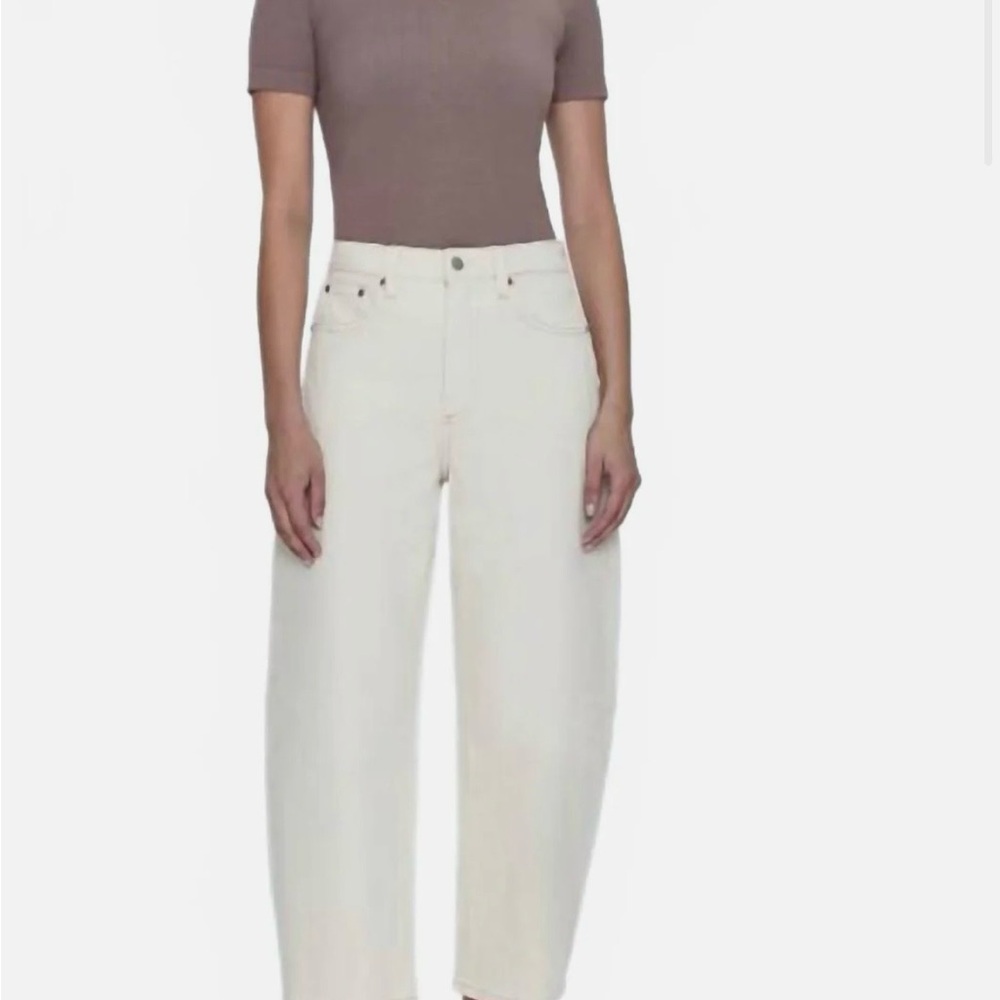 NWT Pistola Eli High Rise Arched Leg in Ecru - Picture 4 of 10